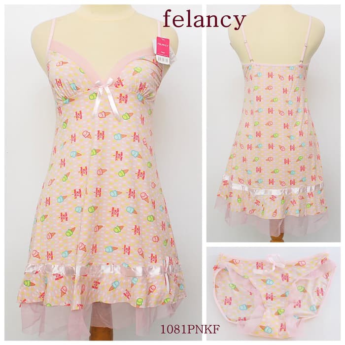 FELANCY LINGERIE SET , BAHAN HALUS LEMBUT, 1081PNKF