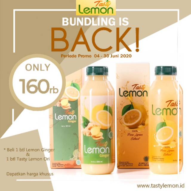 

Paket Bundling Tasty Lemon Ginger dan Tasty Lemon Pure