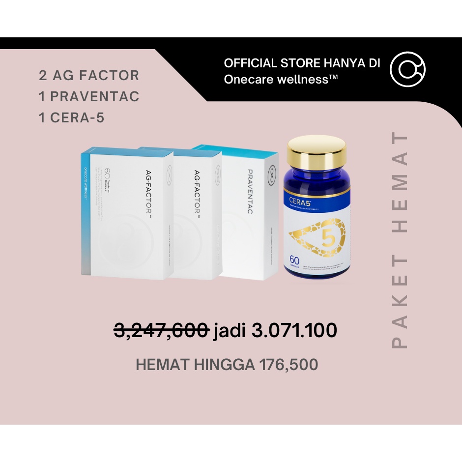 PAKET HEMAT 2 AG FACTOR, 1 PRAVENTAC, 1CERA