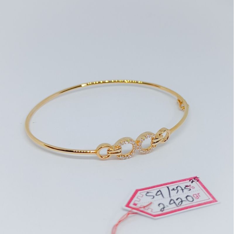 GELANG OVAL TERBARU EMAS ASLI 375%/8K