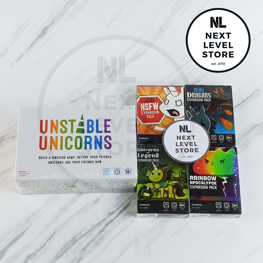 Unstable Unicorn COMPLETE SET + EXPANSION TERMURAH! READY STOCK! UNTUK ECER ADA DI LINK LAIN YA