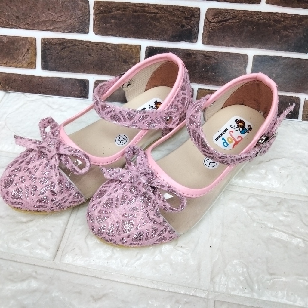 mandirishoesstore-SEPATU FLATSHOES PESTA BROKAT ANAK USIA 6 7 8 TAHUN HAY16