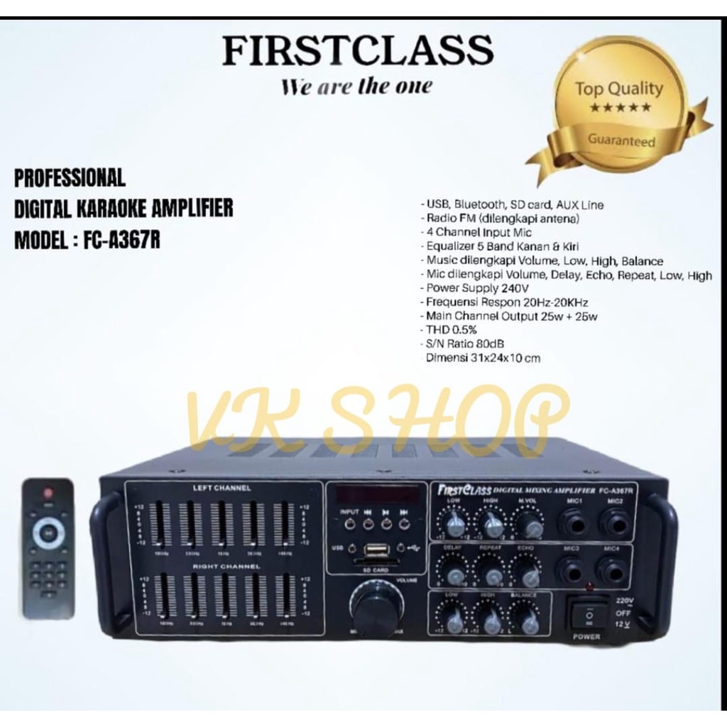 POWER AMPLIFIER FIRSTCLASS FC A367R/ FCA367R FIRST CLASS FCA 367R