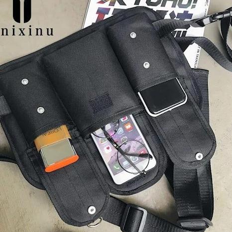 5M1 (BISA ) Waistbag Chestbag Waist Chest Bag Tas Rompi Dada Tactical Banyak Kantong Waterproof Pria