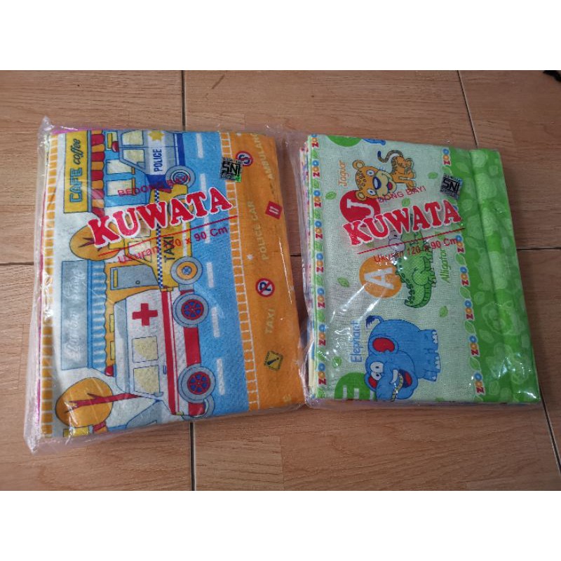 Bedong bayi flanel kuwata premium 120x90 (6pc)