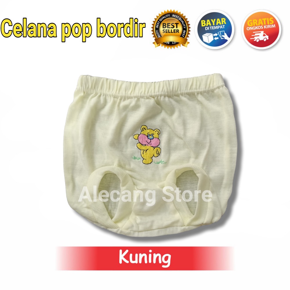 12 PCS Celana Pop Bayi Bordir Berkualitas (GROSIR CELANA POP BAYI 12 PCS)