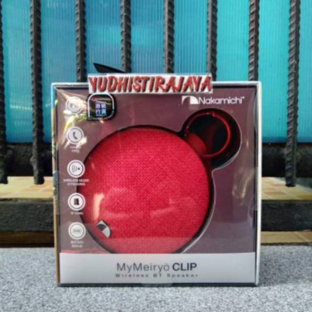 Nakamichi My Meiryo Clip Speaker Portable Original Garansi ResmiResmi ko