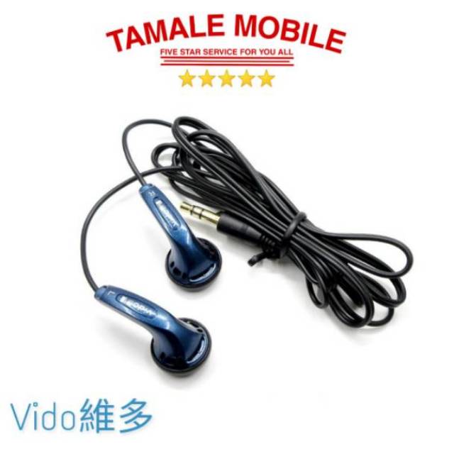 Vido Headset Earbuds Non Mic Original Audio Kere Hore Legendarisk