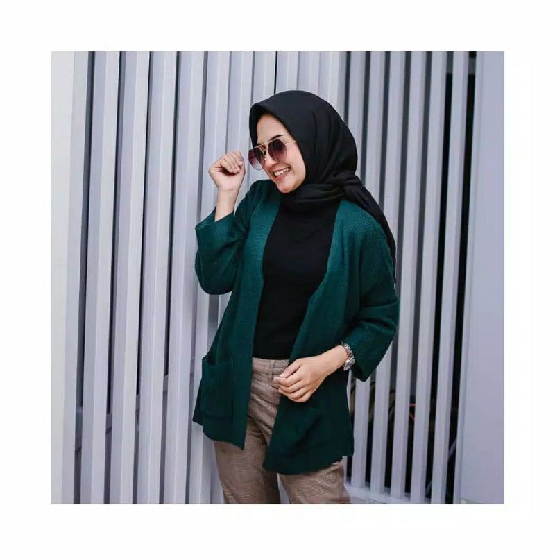 Cardigan Outer Wanita Lavella Cardy Outerwear Kardigan Cardigan Rajut Wanita Kardigan Rajut Oversize