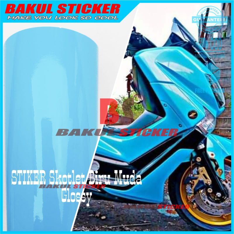 Skotlet Motor Biru Sticker Motor Biru Muda Scotlet Motor Skotlet Doff Skotlet Akuarium