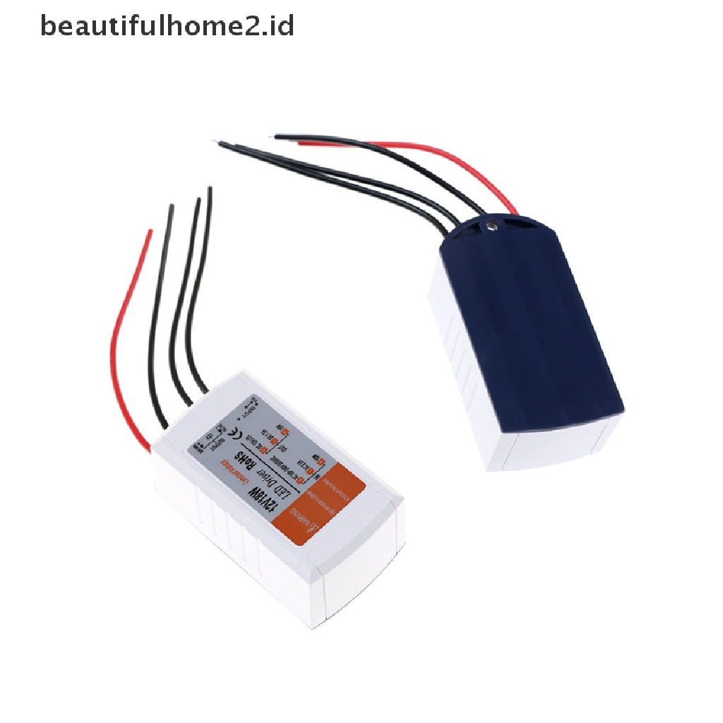 (Beautifulhome2.Id) Adapter Driver Power Supply Dc 12v 18w Untuk Lampu Strip Led