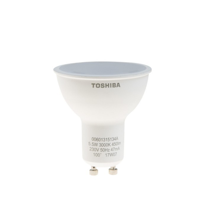 Original Toshiba Lampu Sorot LED GU10 5 Watt 5W GU 10 Cahaya Kuning