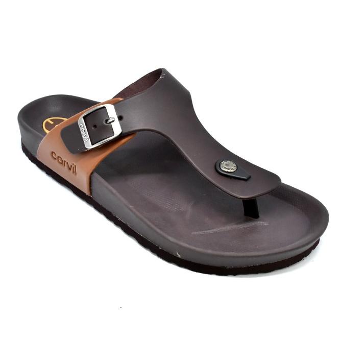 Carvil Sandal Pria BOSTON-01 M BROWN/STONE carvil92 Segera Beli