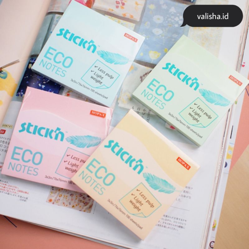 

Stick'n Notes ECO Notes 3"x3" (7,62 cm x 7,62 cm)