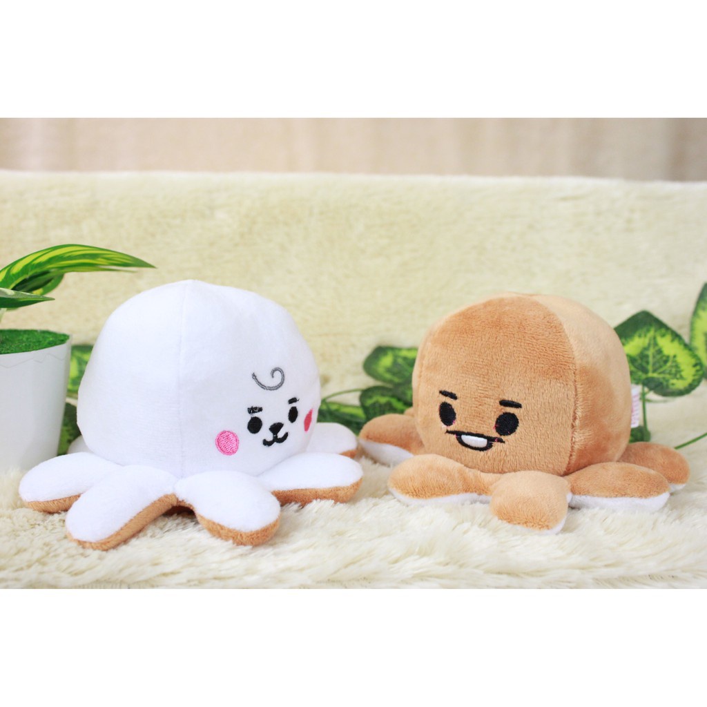 Boneka Gurita Korea Flip 2 Karakter, Kpop Octopus Reversible 2 Face series2