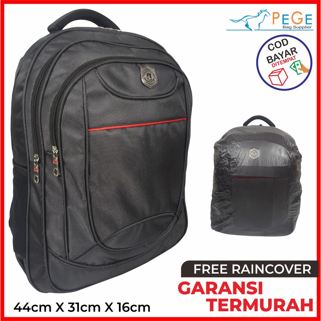 Ransel laptop tas punggung unisex model polo ada slot laptop remaja dewasa backpack tas sekolah