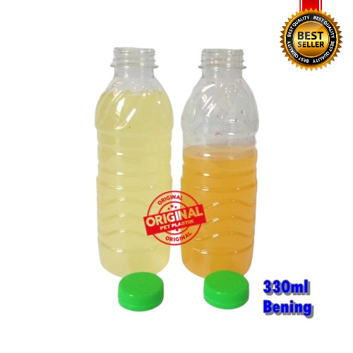 Botol Juice Plastik 330ml Botol Jamu Botol Minum Bening Pet