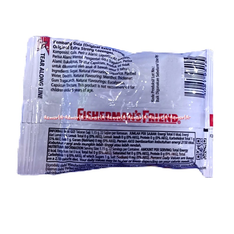 Fisherman's 25gr Friend Permen Pelega Tenggorokan Candy Mint Lozenges Fishermans