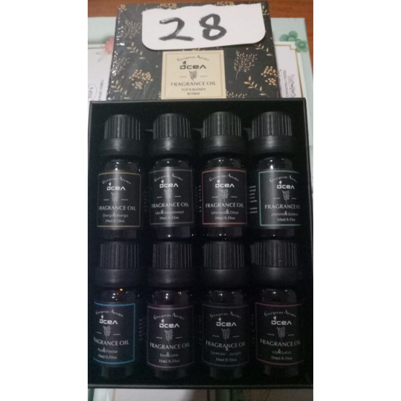 PAKET 8 BOTOL ESSENTIAL OIL FRAGANCE OIL PENGHARUM RUANG PEWANGI RUANGAN AROMATERAPI AROMATHERAPY ESSENTIAL OIL / OIL DISFUSER