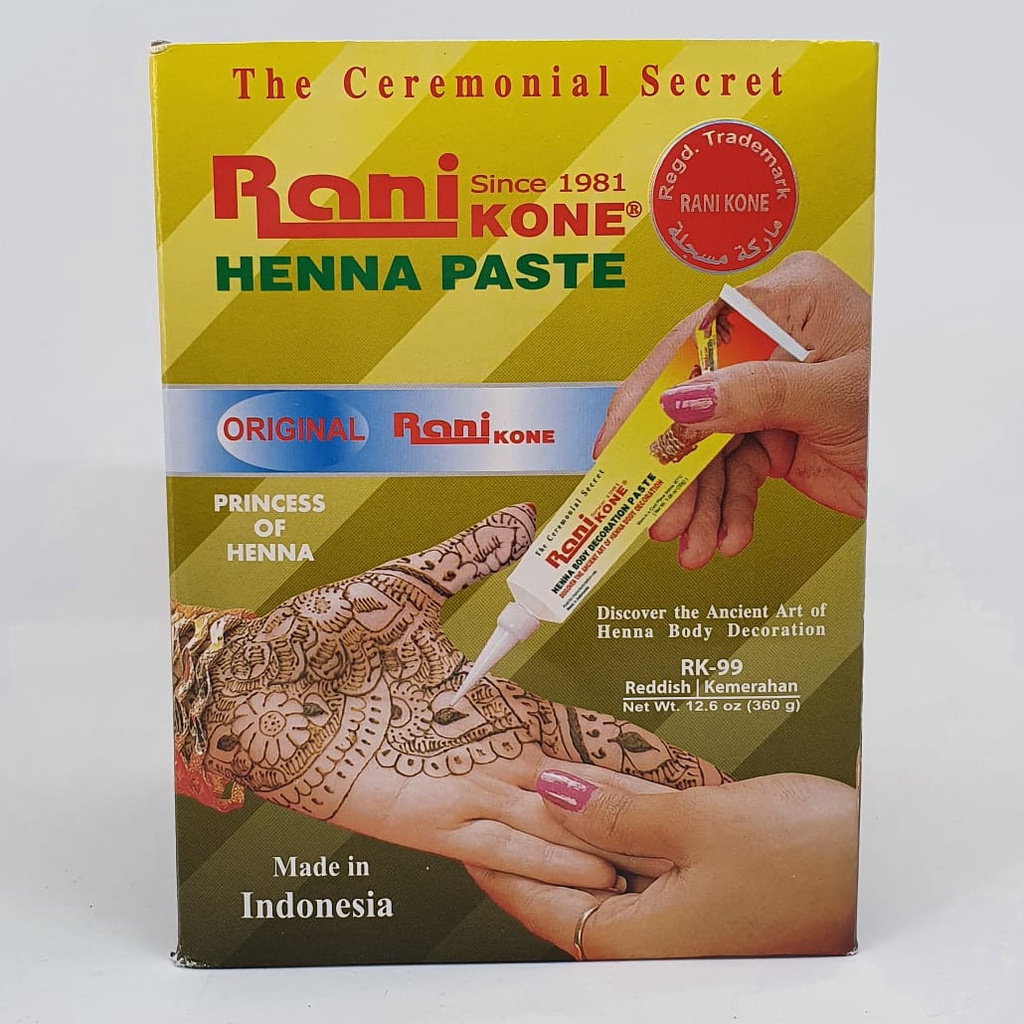 Rani Henna, Inai Rani, Pacar Muslim, Inai Pengantin, Rani Kone