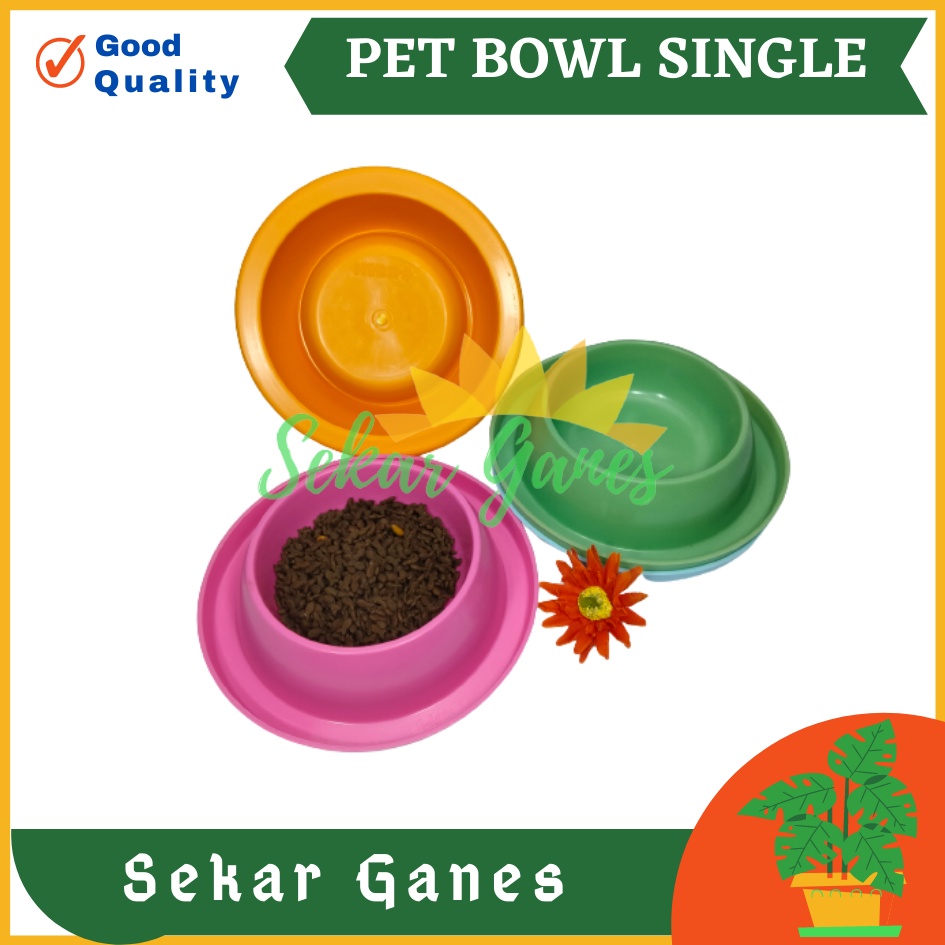 Pet Bowl Singel Anti Semut Tempat Makan Minum Anjing Kucing Kelinci Hewan Peliharaan Mangkuk Mangkok Cepuk Wadah Pakan Hewan Pet Bowl Dispenser