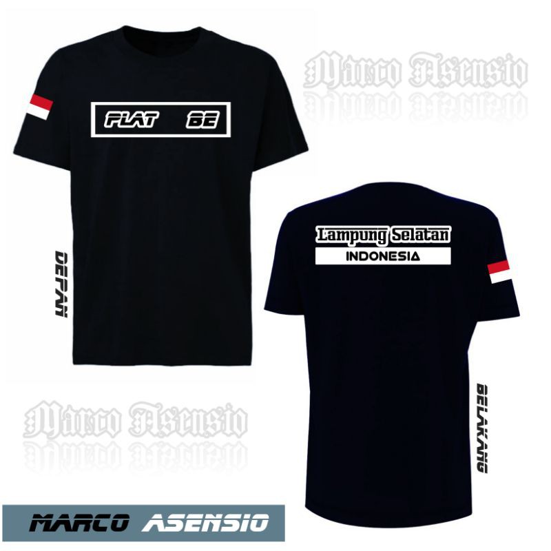T-SHIRT KAOS PREMIUM FASHION PRIA MAUPUN WANITA DESAIN SIMPEL MA1 TULISAN PLAT BE LAMPUNG SELATAN