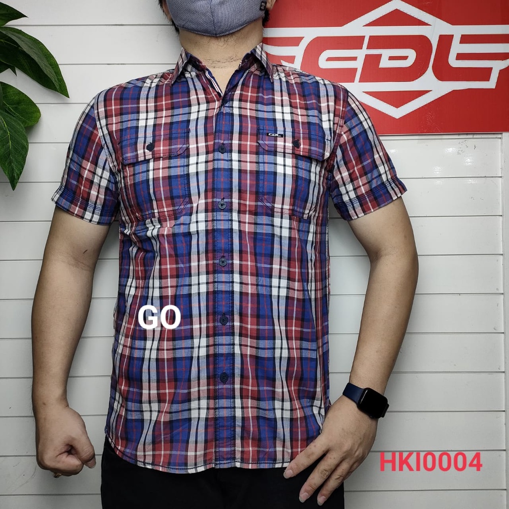 gof KSJB CDL By (CARDINAL) KEMEJA JUMBO Pakaian Pria Kemeja Hem Casual Regular Slimfit Lengan Pendek Motif Distro Original