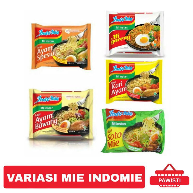 VARIASI RASA INDOMIE / INDOMIE GORENG / INDOMIE SOTO MIE / INDOMIE SOTO SPESIAL, DLL