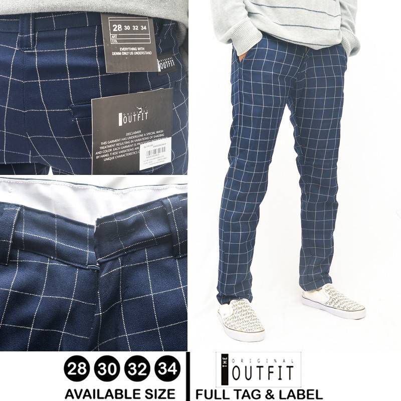 Celana Panjang Tartan  / Celana Kotak Kotak Premium Original Outfit / Celana Chino Tartan