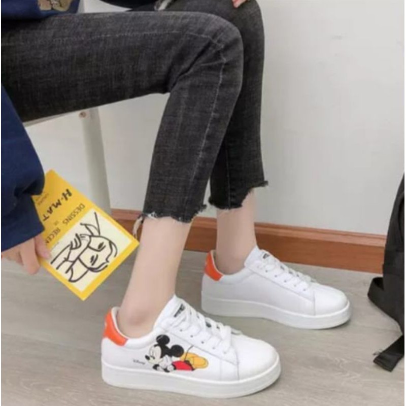 TmO - 8.8 Sale sepatu wanita sneakers fashion women Micky Mouse Kets/sepatu wanita fas hion termurah kekinian bisa cod