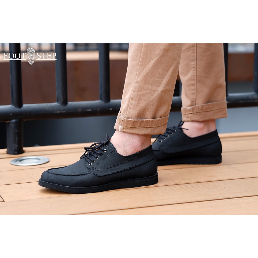 Sepatu Casual Formal Pria - Footstep Footwear Hugo Black