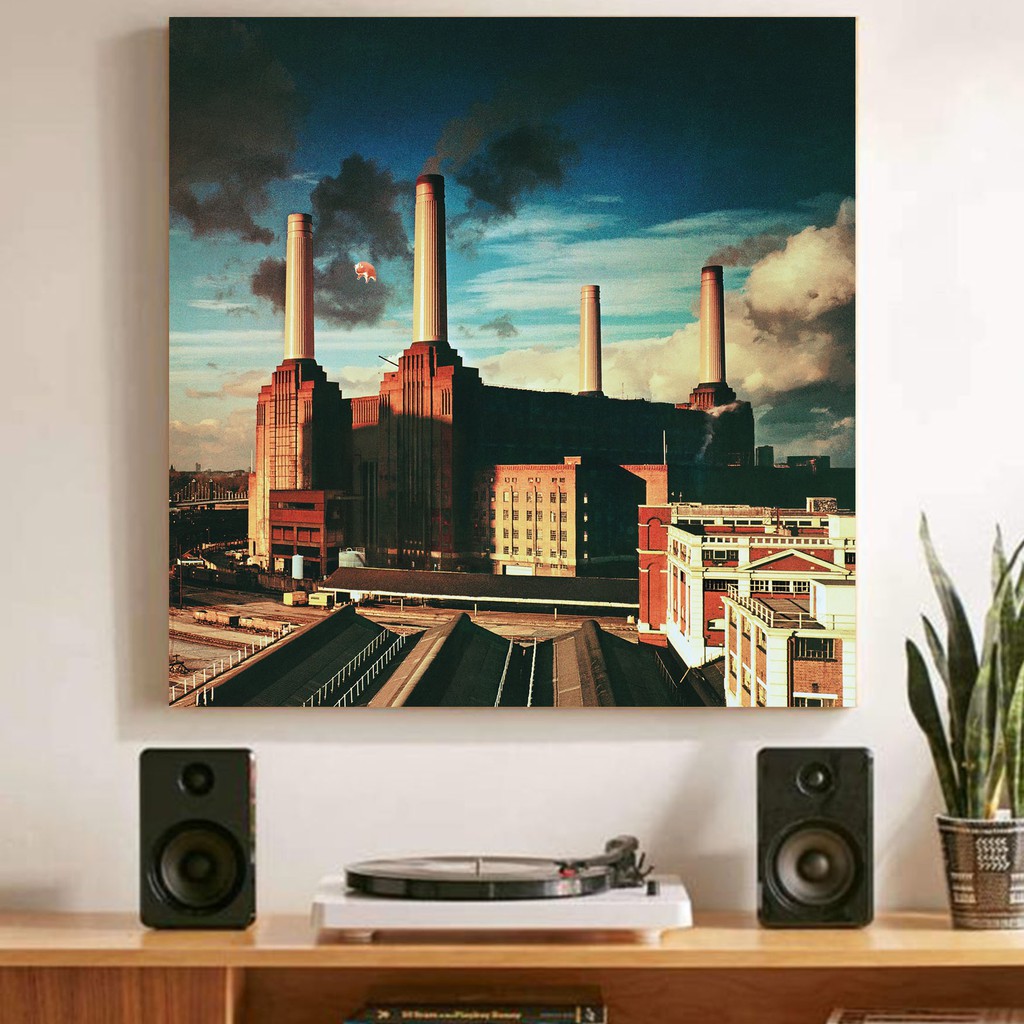 "Pink Floyd, Animal" Poster Kayu (25x25)