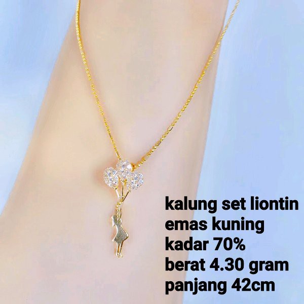 Kalung Emas Kuning Kadar 70 Persen 4 30 Gram Indonesia