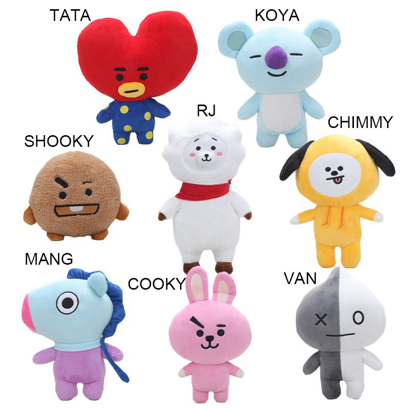 Boneka Stuffed Kpop BTS  bt21  Bangtan Boys Bahan Plush 