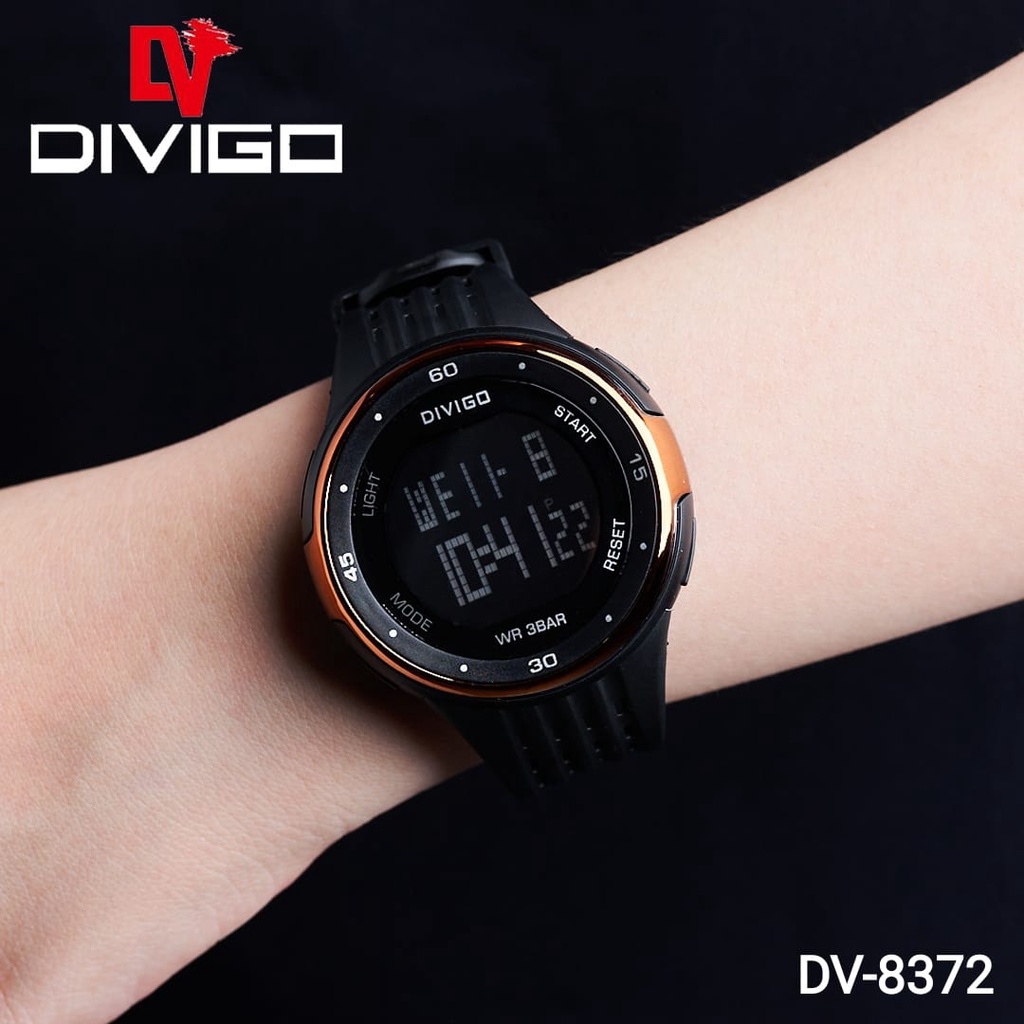 Jam Tangan Digital Pria DV-8372 Water Resistant 3ATM