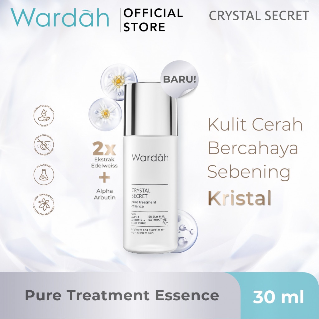 Wardah Crystal Secret Pure Treatment Essence 30 ml (Essence untuk mencerahkan)