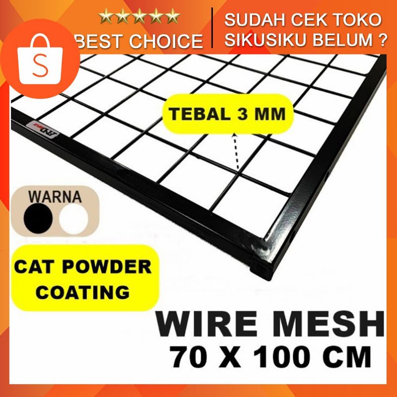 Wire Grid Mesh 70 X 100 CM - Kawat Jaring Kawat - Ram Dinding Bingkai