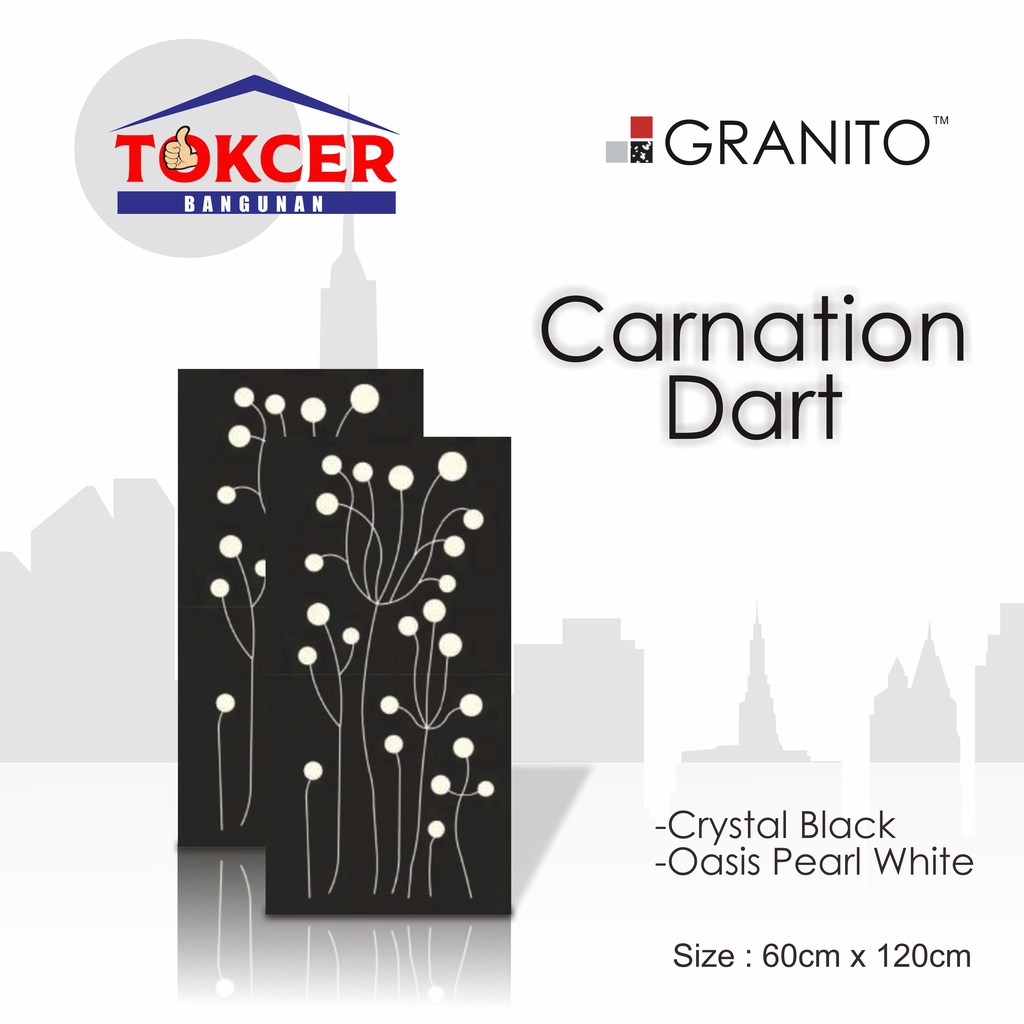 Granito Carnation Dart / keramik lantai 60x120cm