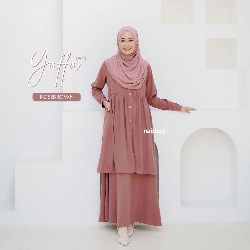 Yaffa Dress by Naisha/ Gamis one set Naisha