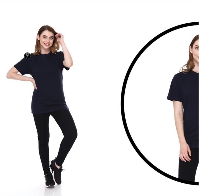 KAOS POLOS HITAM COTTON COMBAD 24s BASIC PRIA DAN WANITA