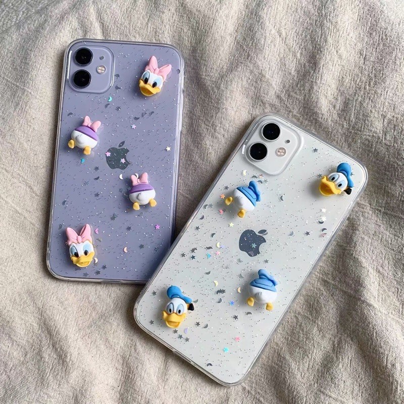 Donald Duck Daisy Glitter Case Xiaomi 11 Redmi 9T 9a 9c 10T Poco F1 F2 X3 M3 Samsung note 5 7 8 9 10