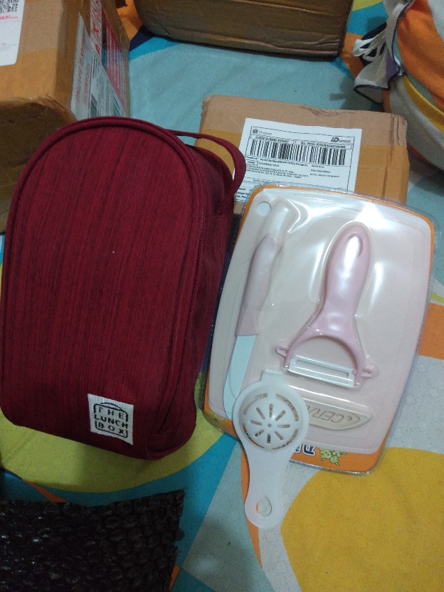 Pisau Set Keramik 3 In 1 Talenan Set Knife Set Peeler Buah/pisau Set/talenan Set/set Alat Dapur 3in1