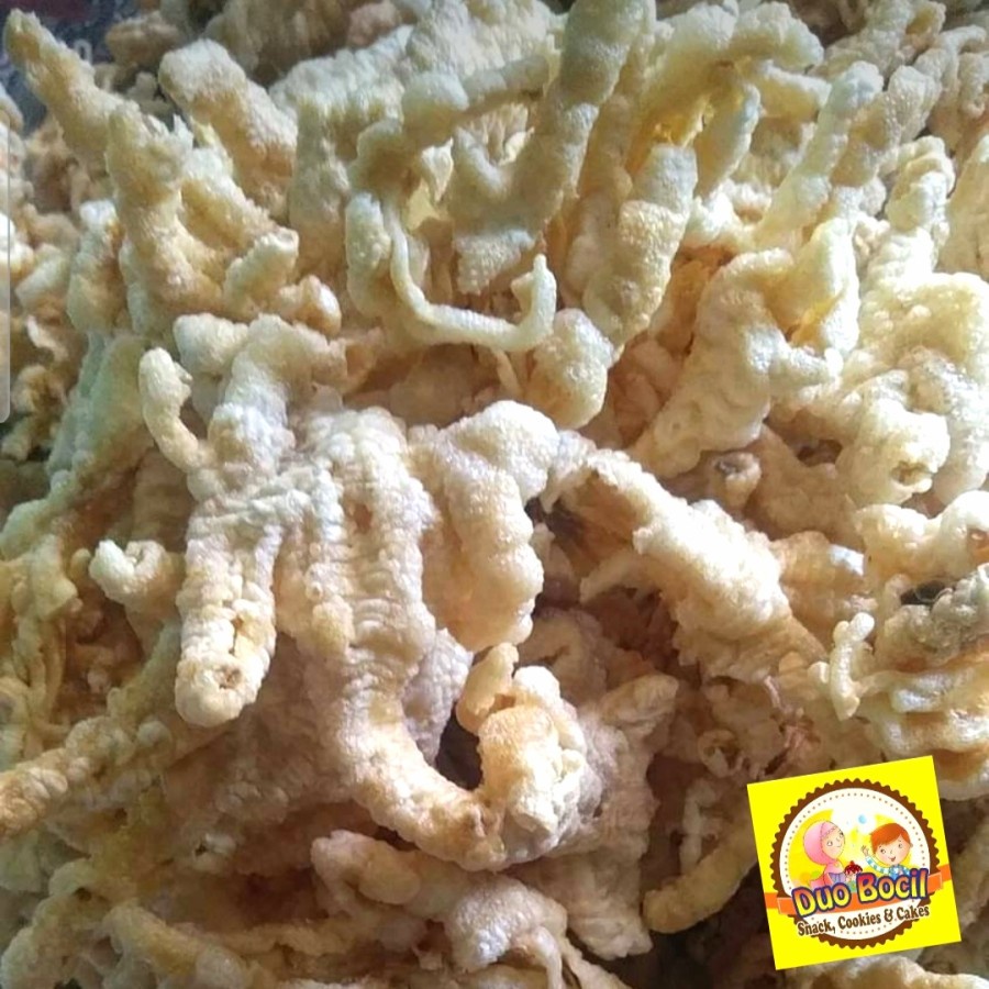 

Keripik Ceker Cakar Ayam Asli Klaten 500 Gram - Duo Bocil Snack