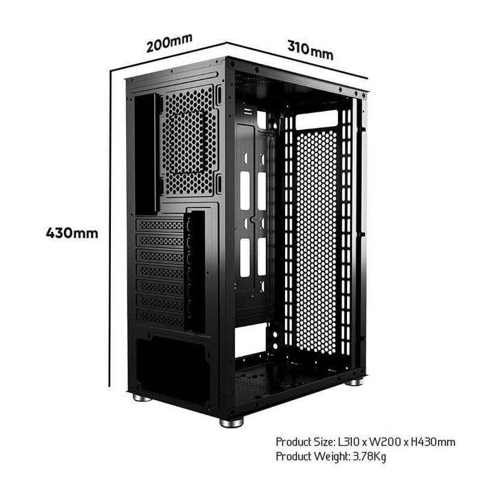 Armaggeddon Kagami K2 Excellent ATX Gaming PC RGB Lightning Effect