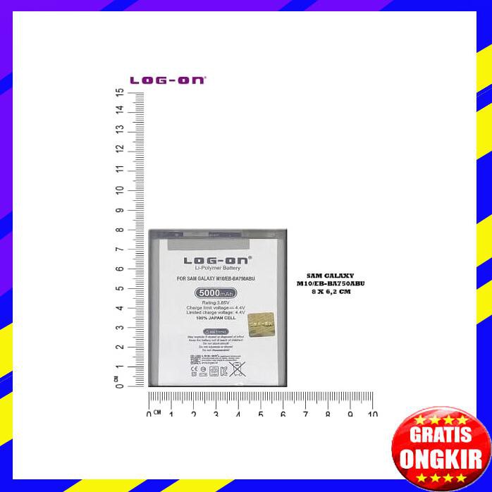 ACC HP BATERAI SAMSUNG GALAXY M10 EB BA750ABU 5000MAH DOUBLE POWER LOG ON