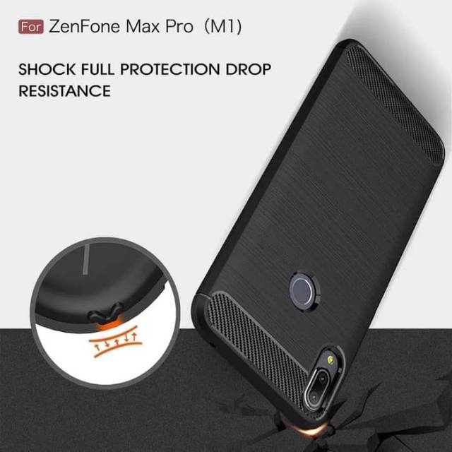 SOFTCASE ZENFONE MAX PRO M1 - SLIM FIT CARBON ASUS ZENFONE MAX PRO M1 ASUS ZB601KL ZB602KL