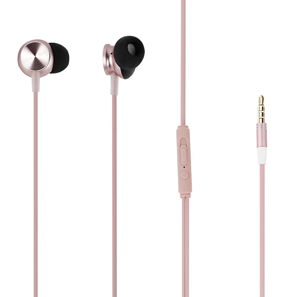 MINISO GamingHeadset Earphone Headphone CD Pattern Hi-fi Kabel Control Mic Microphone Earbuds In Ear