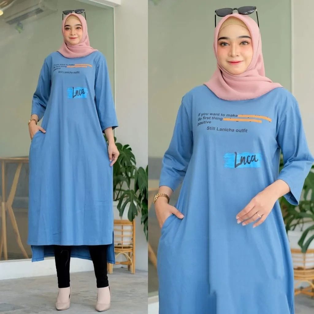 NICHA MIDI DRESS / DRESS MUSLIM / DRESS WANITA / DRESS KEKINIAN