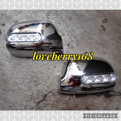 [Eksterior Mobil] cover spion mirror cover CHROME plus lampu daihatsu NEO ZEBRA espass