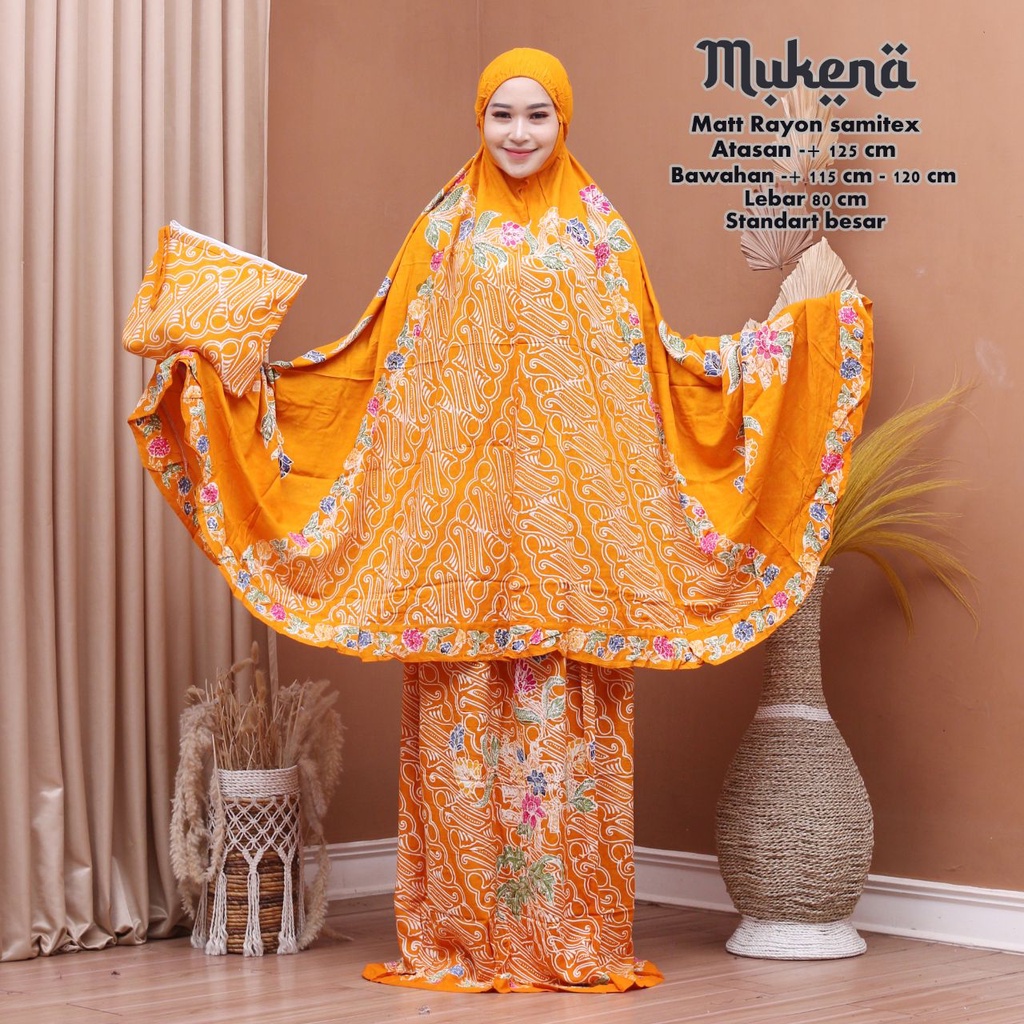 (TERMURAH) MUKENA BATIK CAP JUMBO PEKALONGAN MUKENA DEWASA